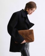 YSL CASSANDRE XXL pouch on chain in suede - Image 2